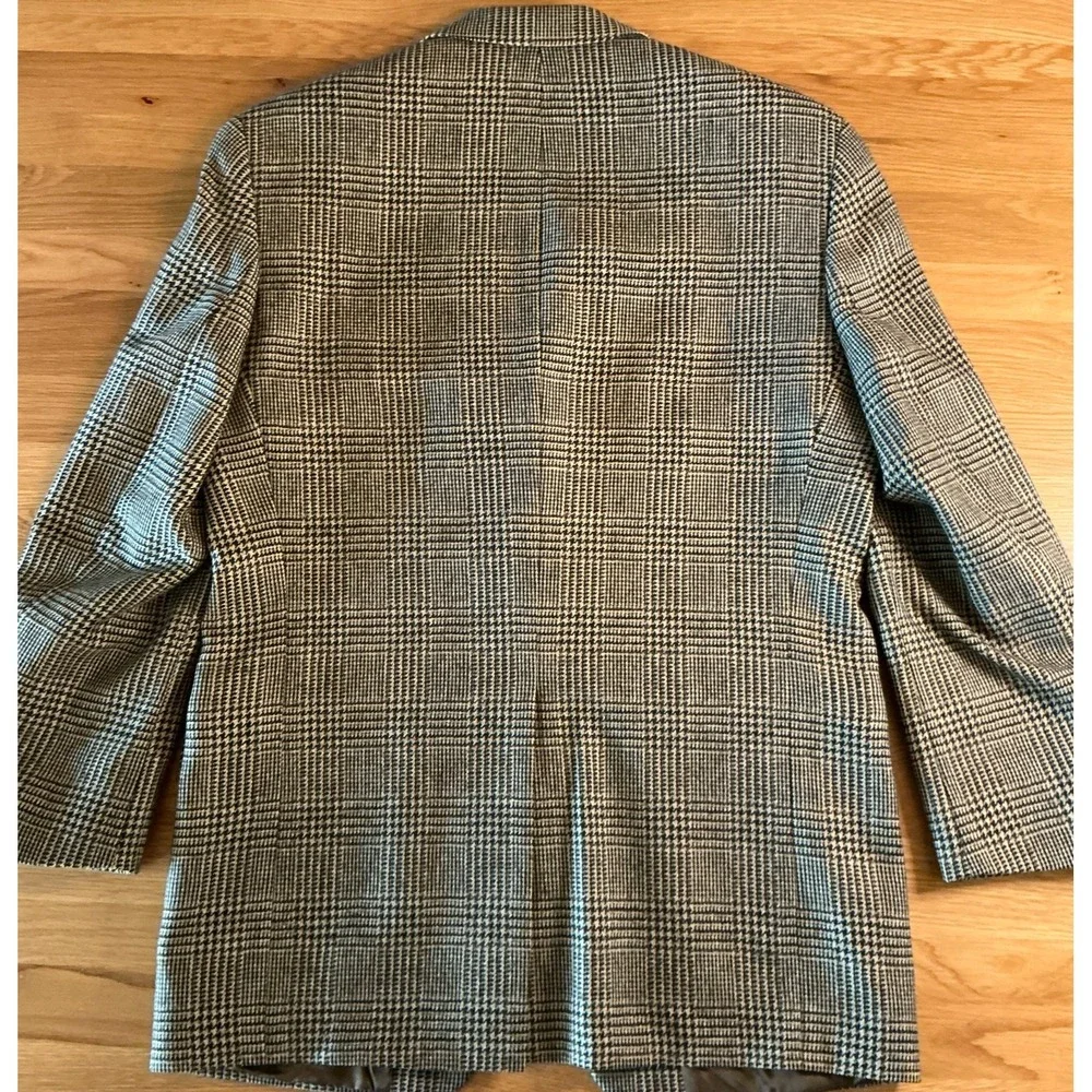 Polo University Club Ralph Lauren Wool Blazer 39R Brown Glen Plaid Sport Coat